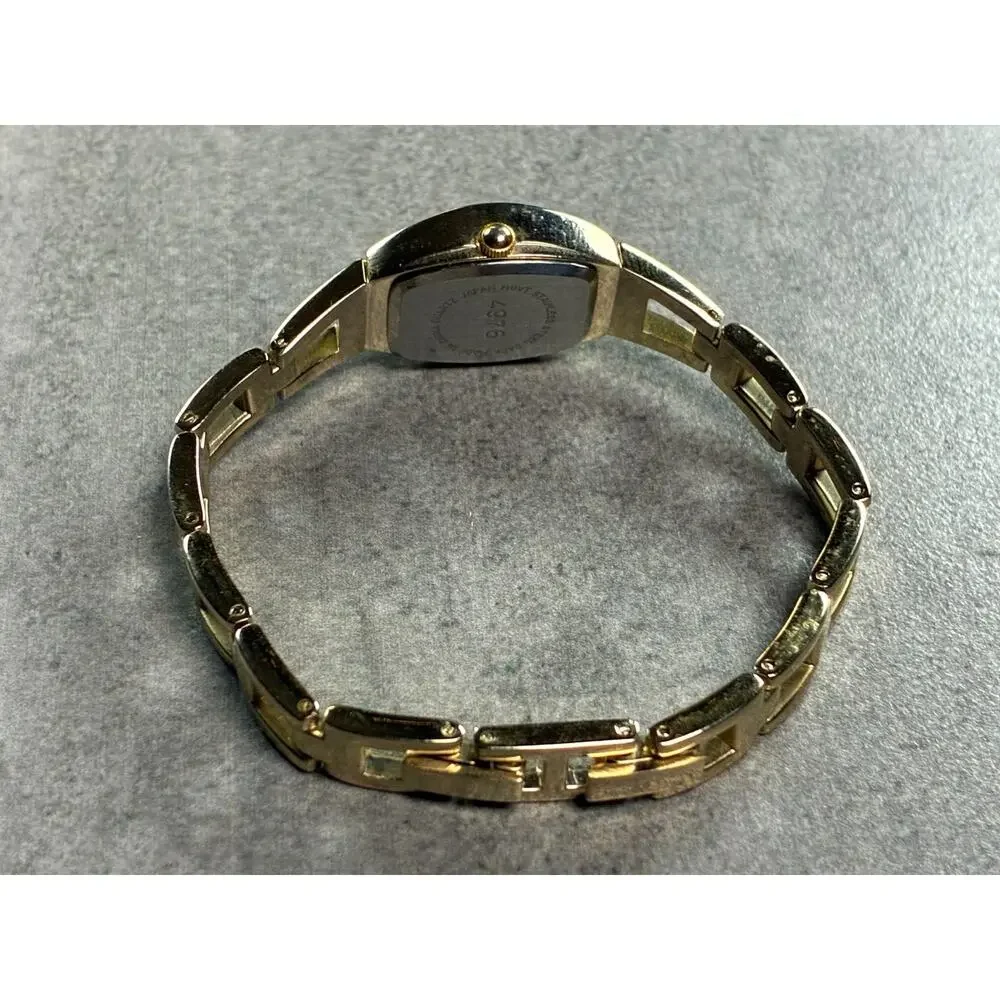 Rumours Women's Quartz Tonneau Watch Light Gold Tone Brushed Dial 7